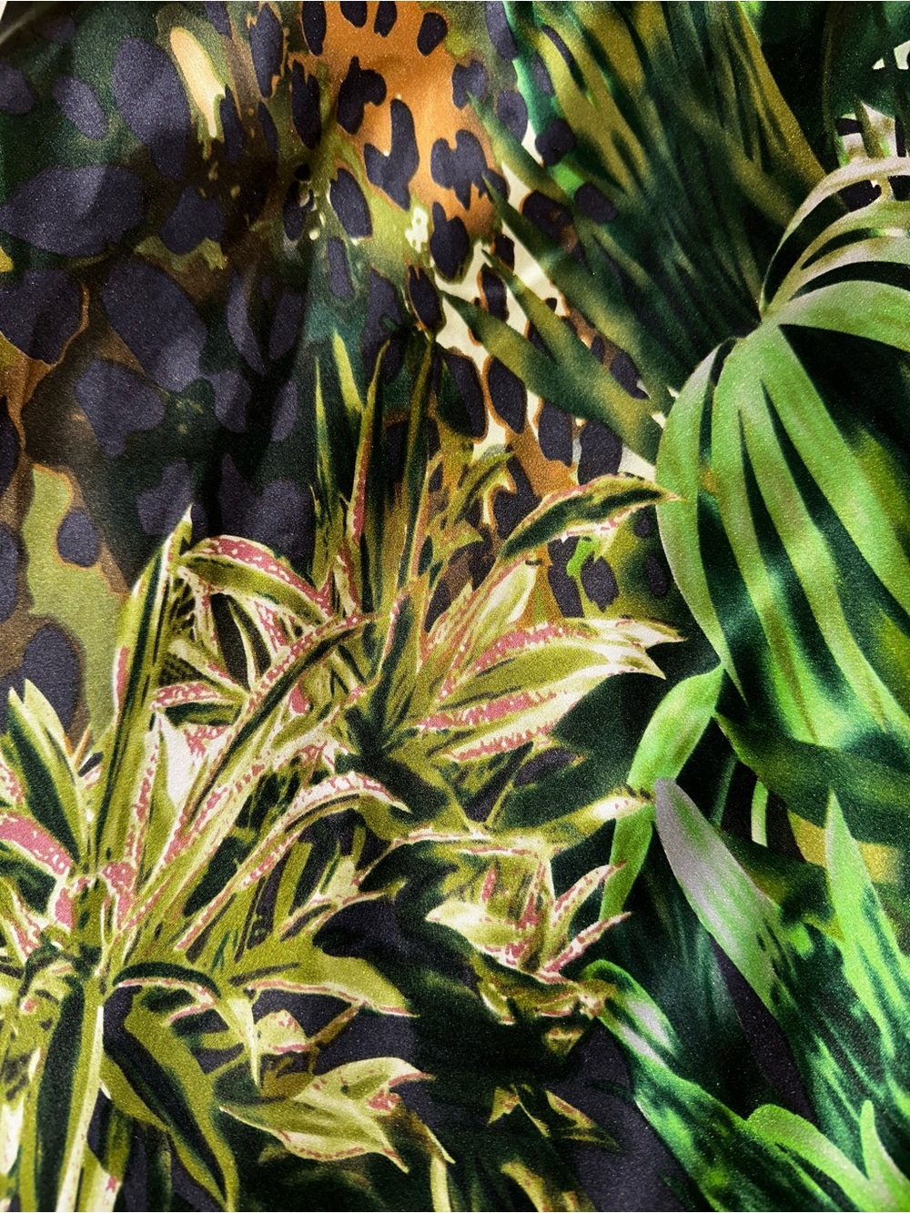 Cache, Halter-Style, Tropical Print Silk Dress - Picture 5 of 6